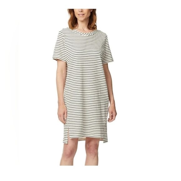 Buffalo David Bitton Dresses & Skirts - BUFFALO BY DAVID BITTON T SHIRT STRIPED BLACK CREWNECK DRESS Size XS